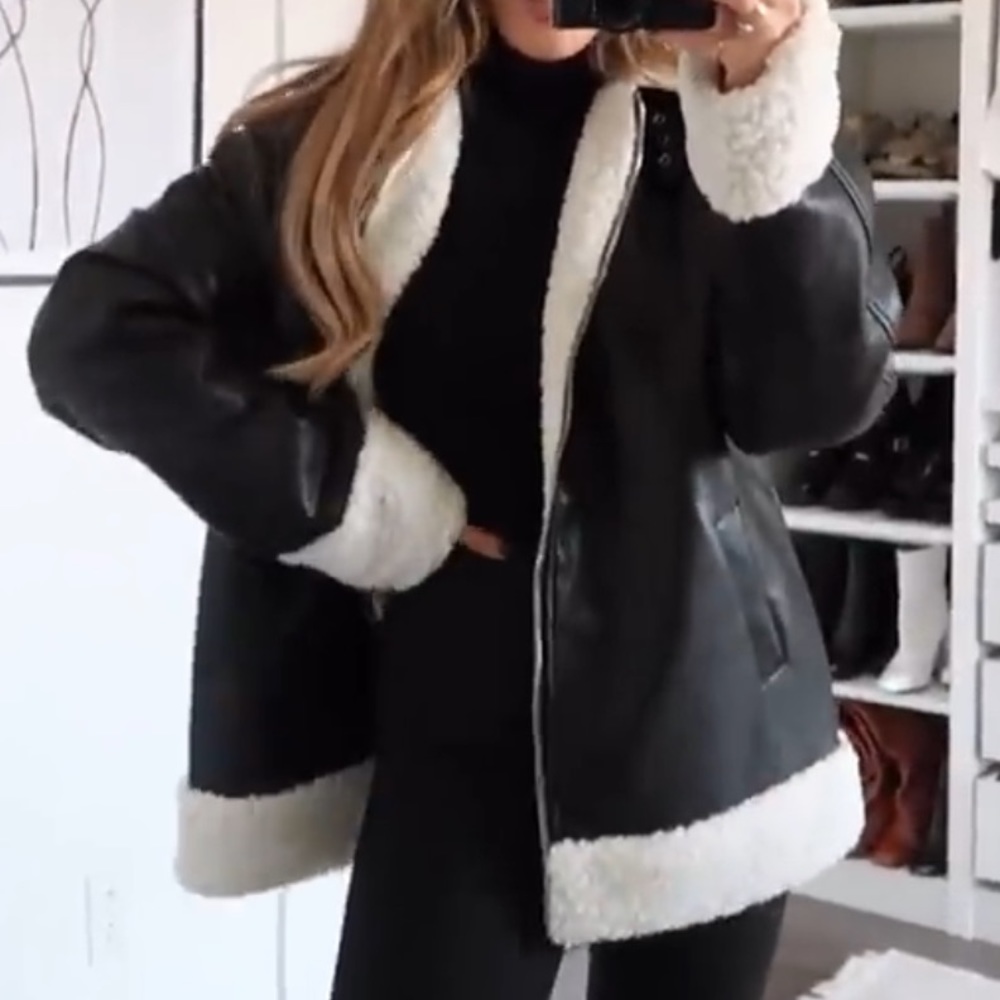 The perfect cold weather leather jacket.